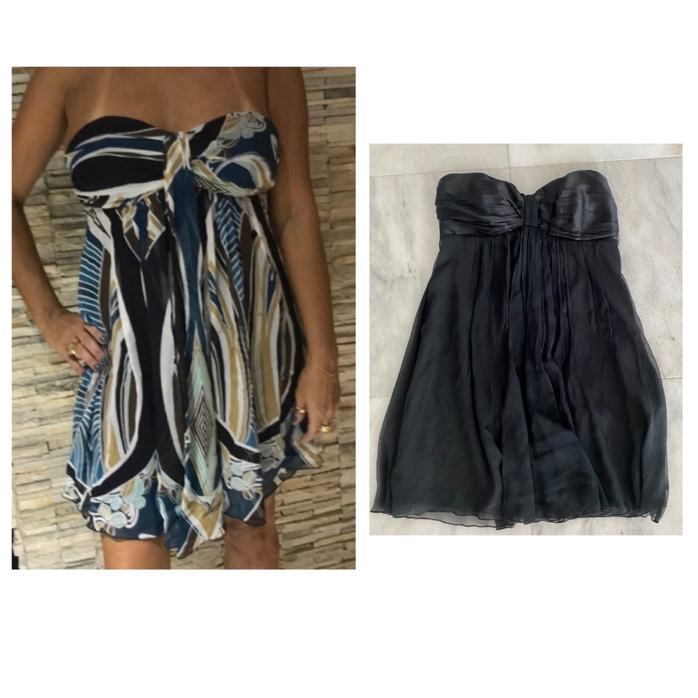 🚫 SOLD - EXPRESS BLACK STRAPLESS DRESS - Picture 4 of 12